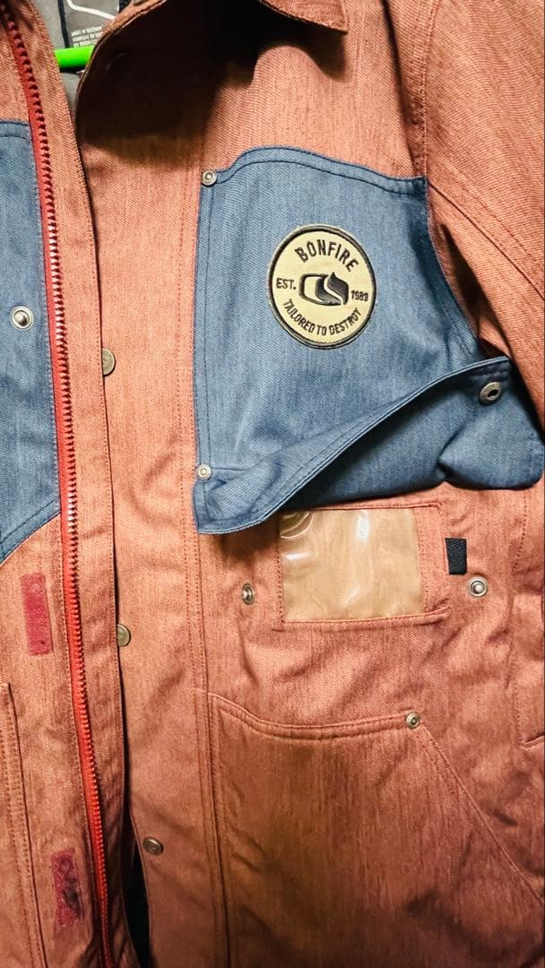 BONFIRE Destroy ジャケット 赤/青