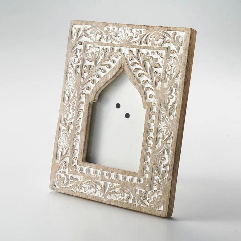 ウッド アジアン フォトフレーム ＊ 木彫り