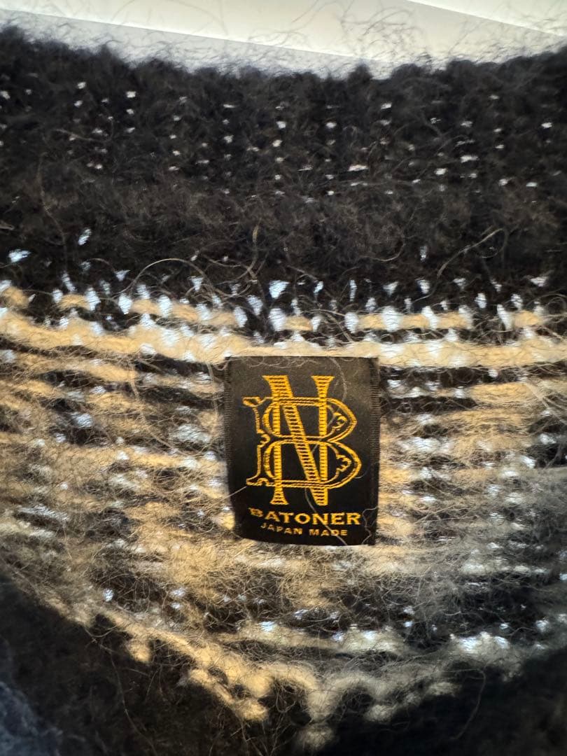 BATONER フェアアイル柄 ニットセーター サイズ2