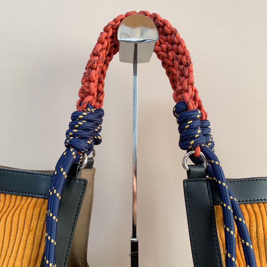 【146】 イアパピヨネ《A4サイズ対応》異素材/2フェイストートバッグ