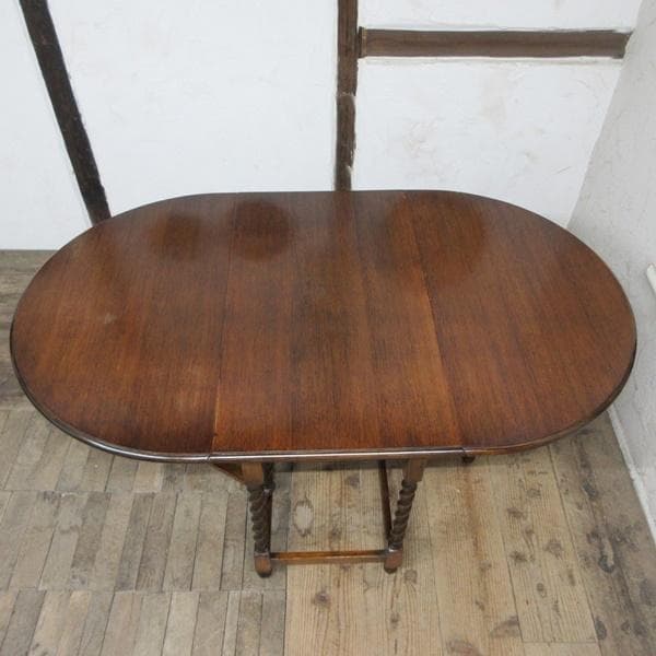 イギリス製 アンティーク 家具 ゲートレッグテーブル ツイスト 英国 6976d