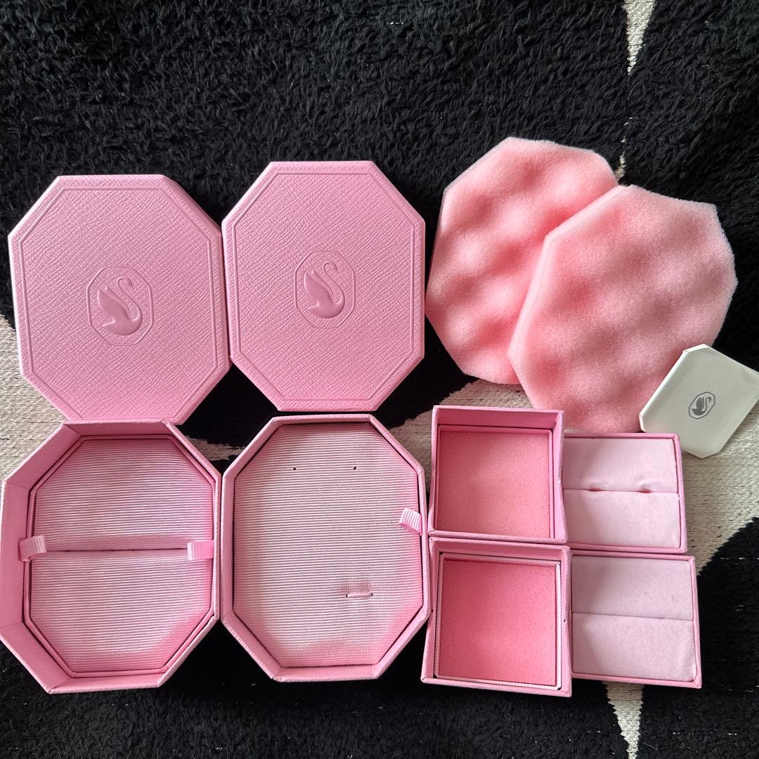 SWAROVSKI 空箱21個·紙袋14枚·リボン10本·レター袋3枚·小袋2枚
