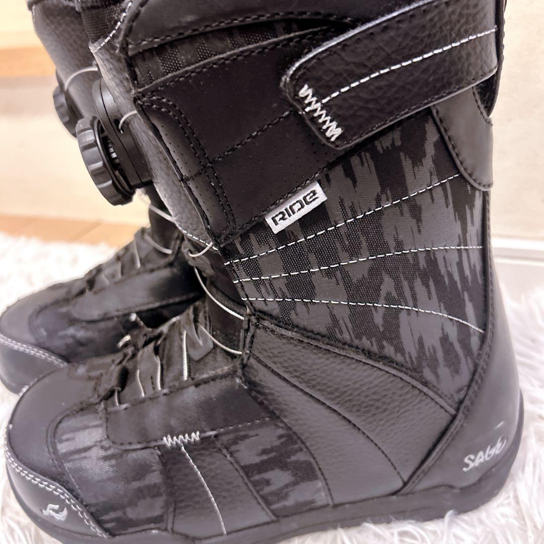 【美品】RIDE SAGE ボア スノーボードブーツ 23.5cm