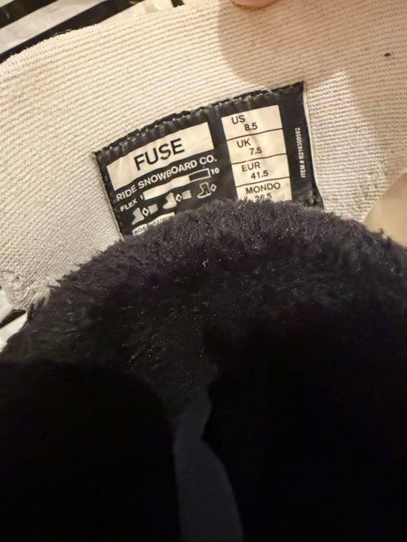 スノーボード RIDE FUSE 26.5cm 8.5