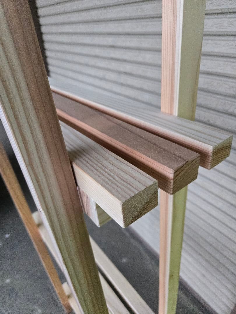 木製オープンシェルフ 組立て簡単