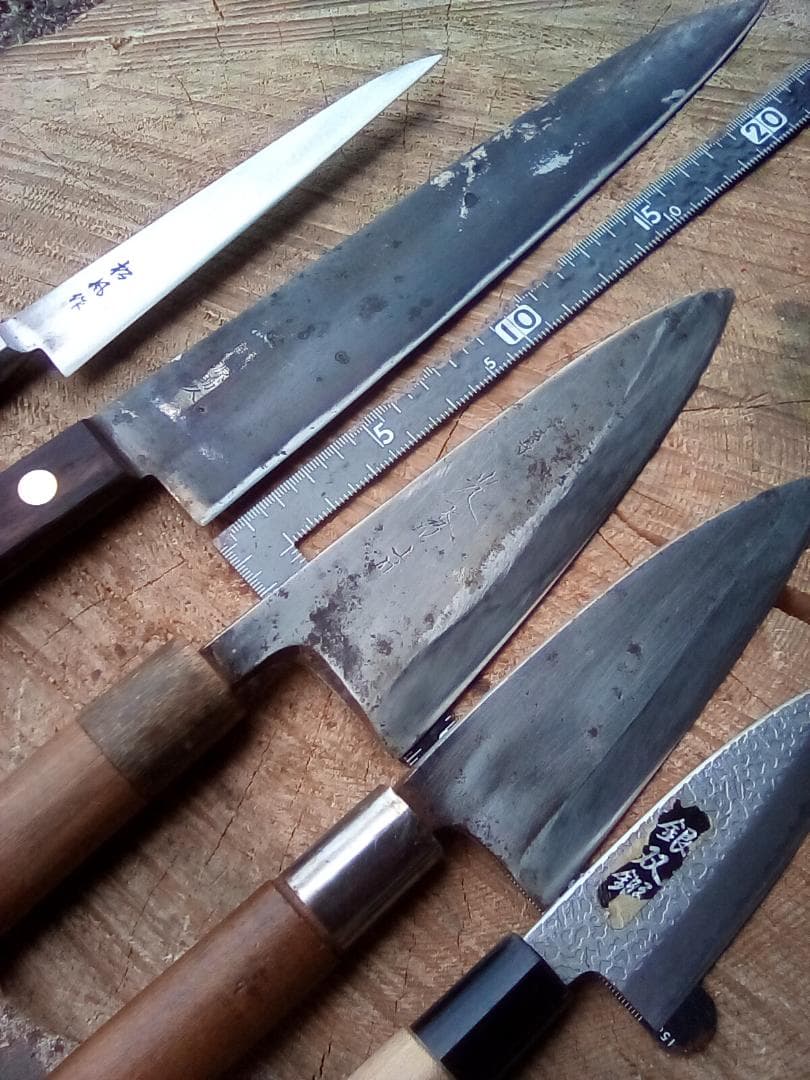 中古包丁　5本　光秀　助久　松風など