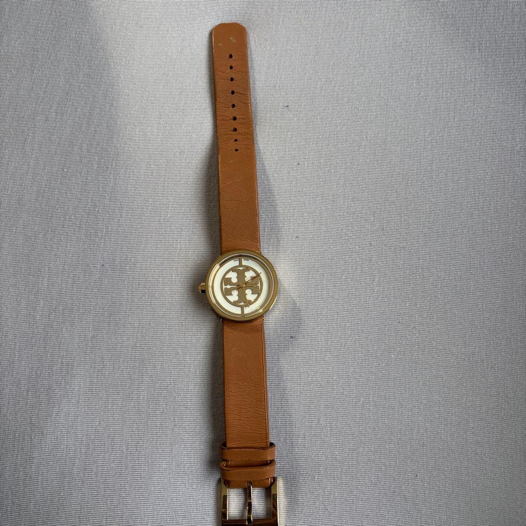 TORY BURCH ベージュレザー腕時計