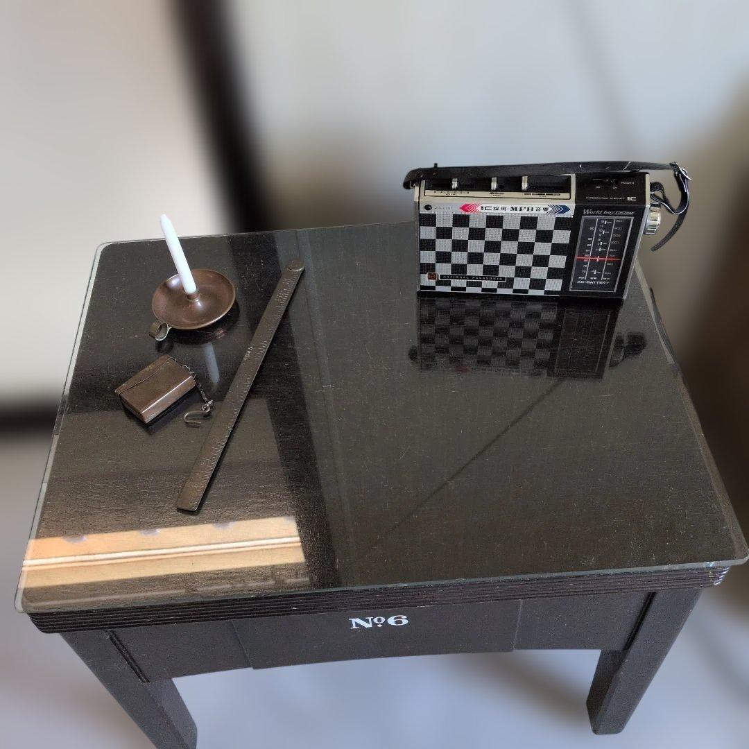 ブロカントビィンテージ　イギリスダークブラウン サイドテーブル No.6