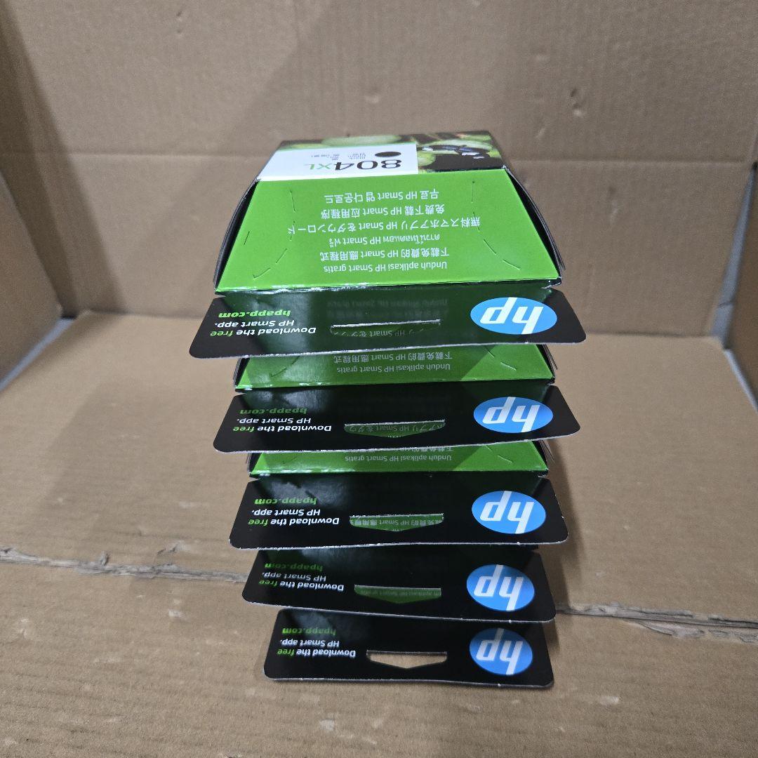 HP 純正 インクカートリッジ HP 804XL 黒 T6N12AA　5点セット