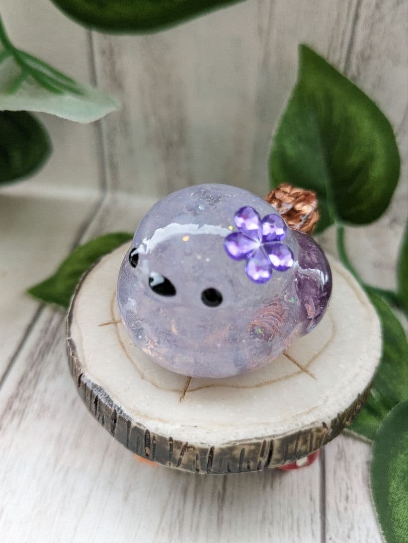 【ゼロ】アメジスト✕スコロライトのシマエナガちゃん形オルゴナイト☆他５点