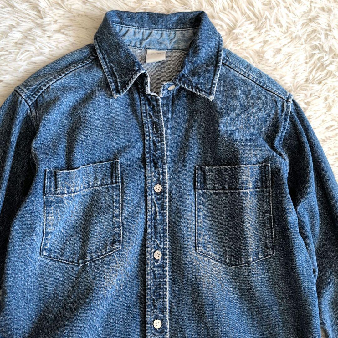 Spick & Span デニムシャツ　フリーサイズ インディゴブルー