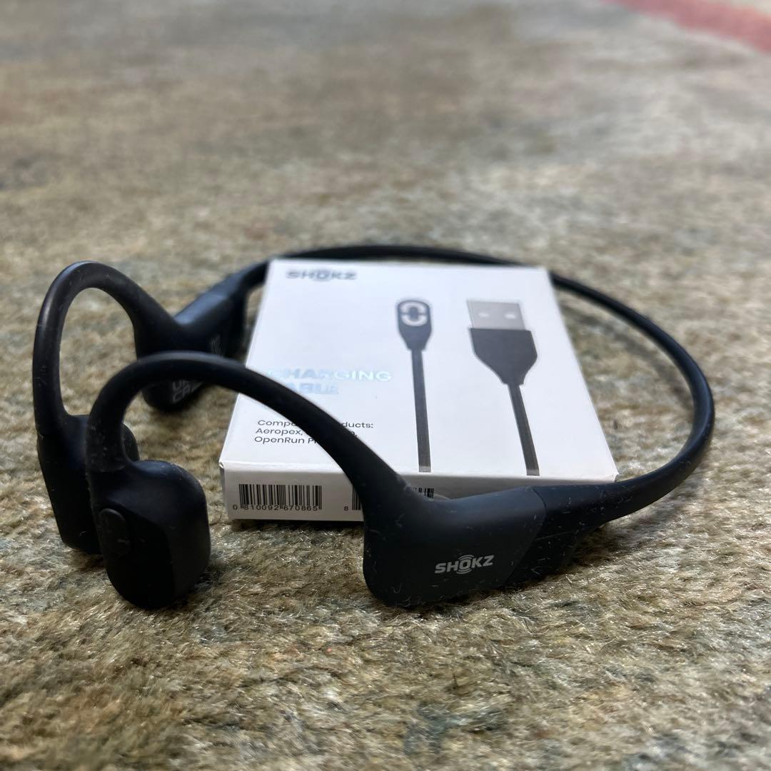 SHOKZ 骨伝導イヤホンオープンラン ブラック