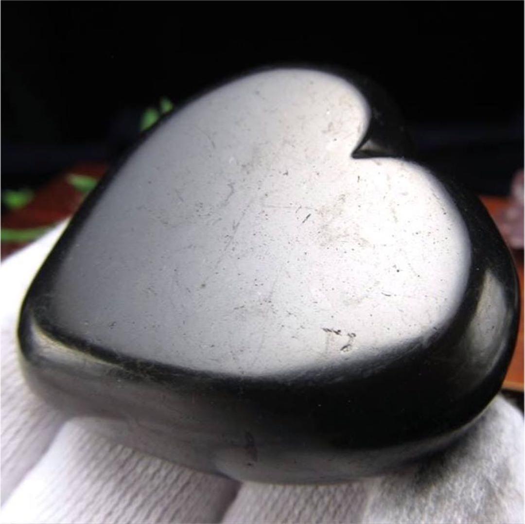 ★特選NEW★希少レア☆奇跡の石【シュンガイトハートデザインタンブル  】❤️