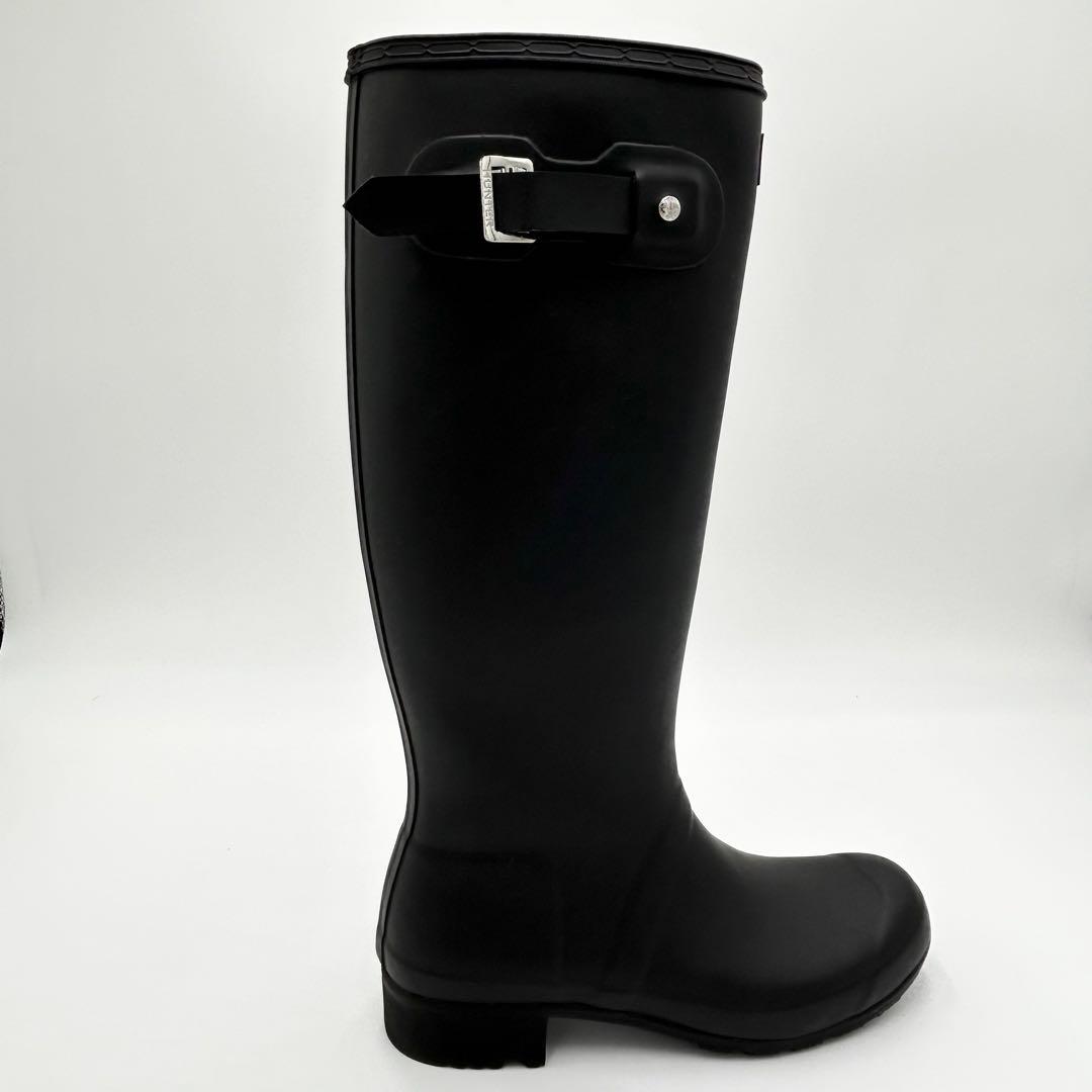 HUNTER ハンター レインロングブーツ ブラック 長靴 24cm 箱付き