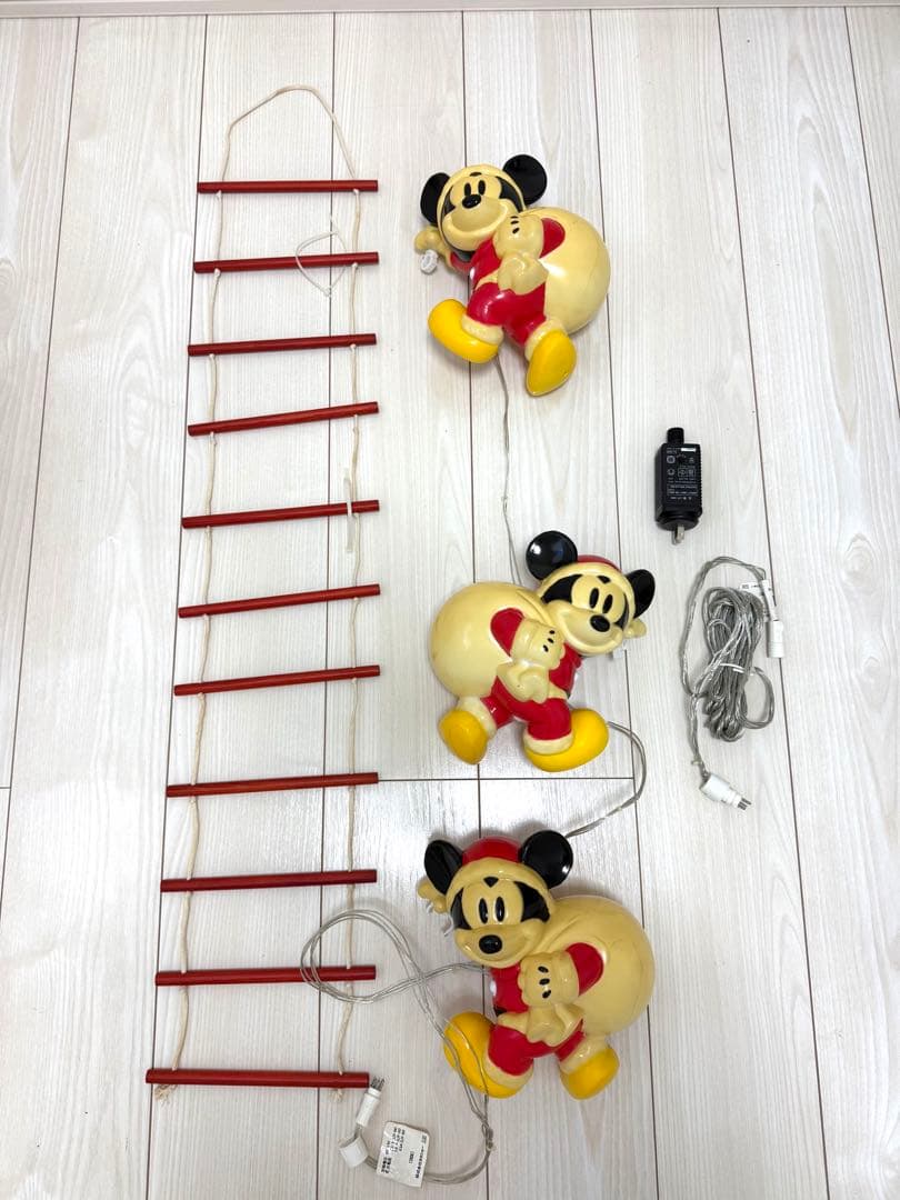 ディズニー、ミッキーサンタさん、LED、3Pはしご