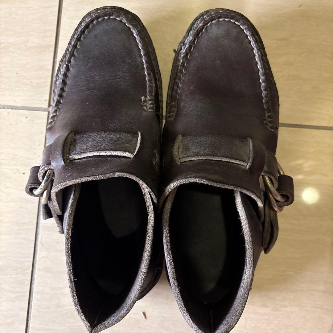 ダークブラウン バックル付き　ARROW MOCCASIN リングブーツ