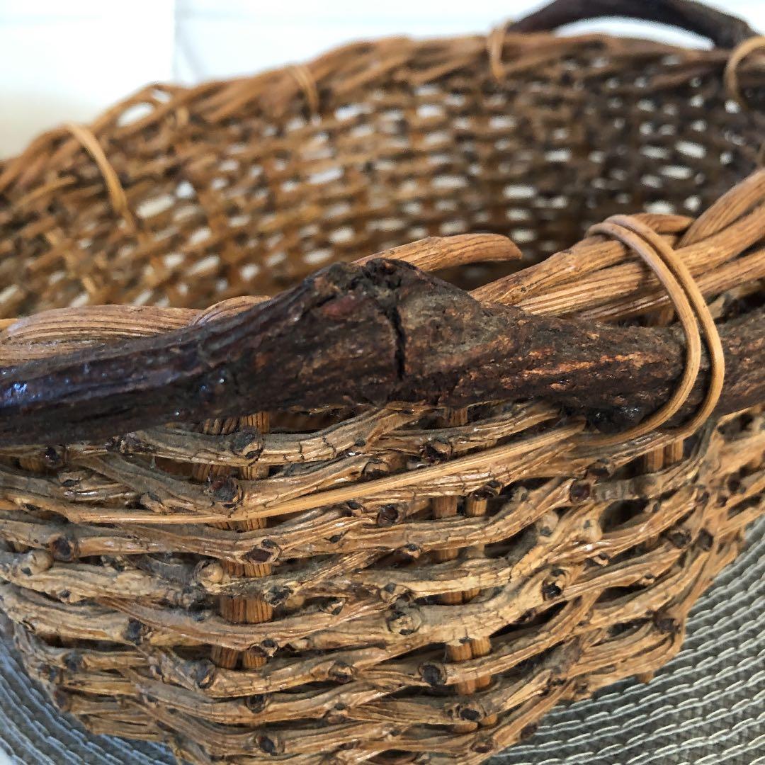 自然な❣️素朴な❣️手作り❣️味のある❣️山葡萄、蔓、籠、アンティーク、レトロ