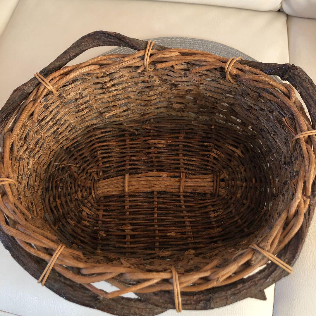 自然な❣️素朴な❣️手作り❣️味のある❣️山葡萄、蔓、籠、アンティーク、レトロ
