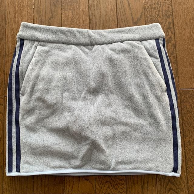 アディダス　ゴルフ　フリース　ジャケット スカート　セットアップ　L　ブルー