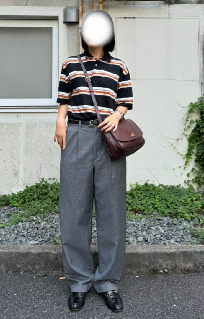 OLD COACH オールドコーチ　レザー　ショルダーバッグ　黒