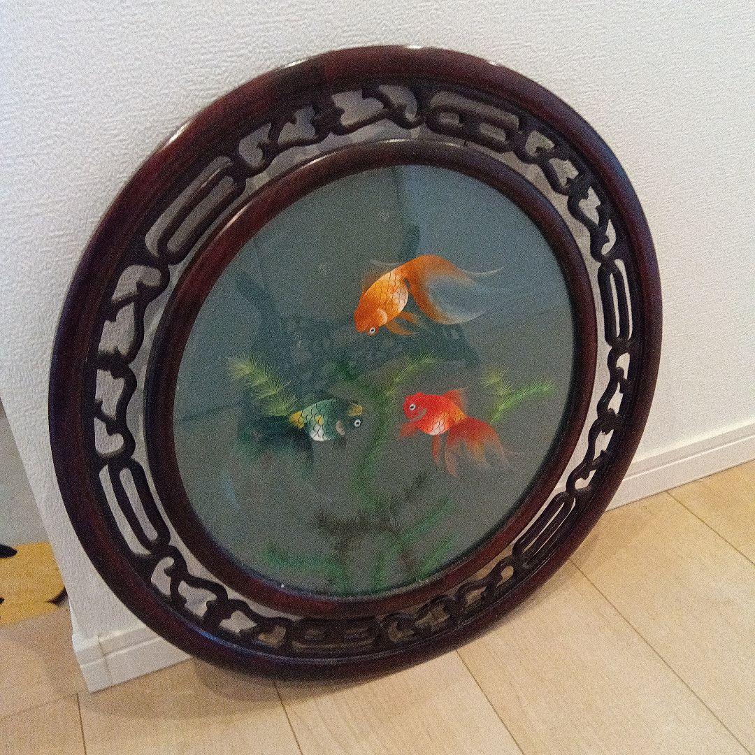 蘇州工芸両面刺繍飾衝立