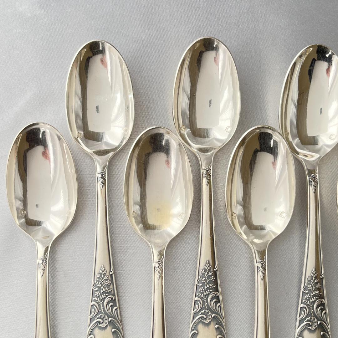 【仏蘭西】ルイ15世様式 コーヒースプーン 12本　Louis XV 14cm