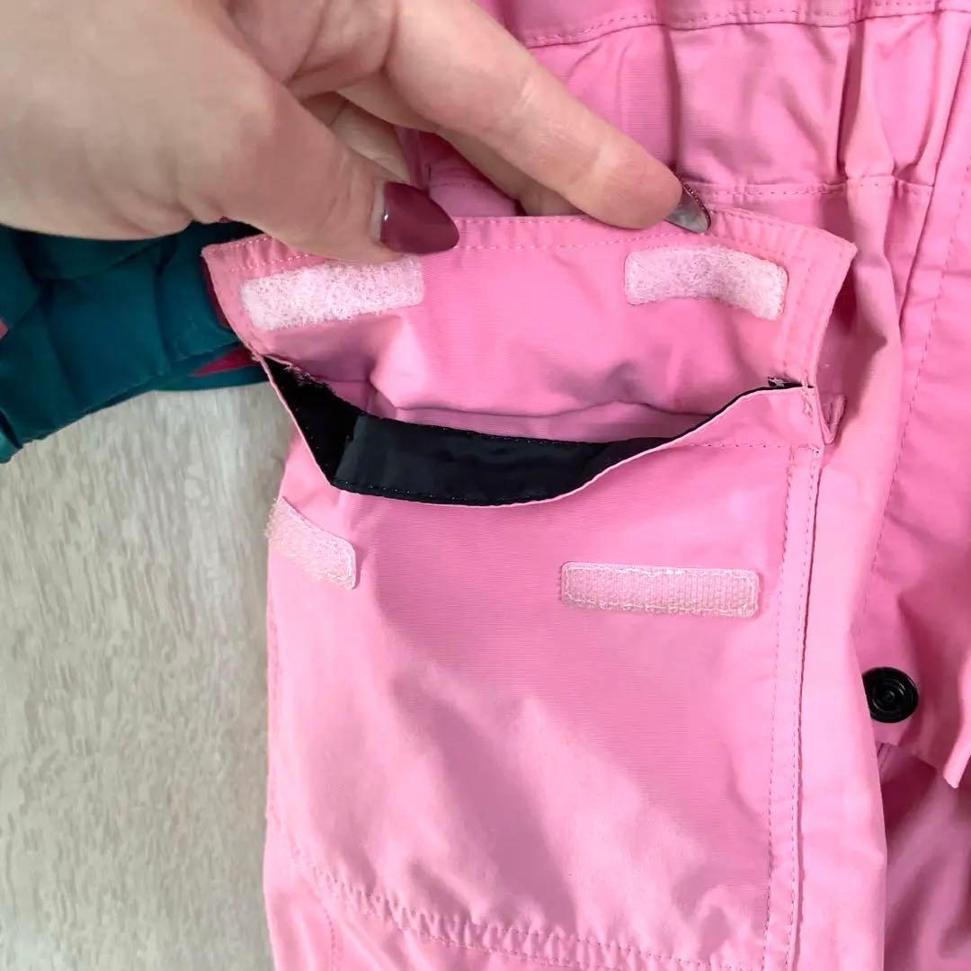 THE NORTH FACE 子ども用スキーウェア ピンク/ターコイズ