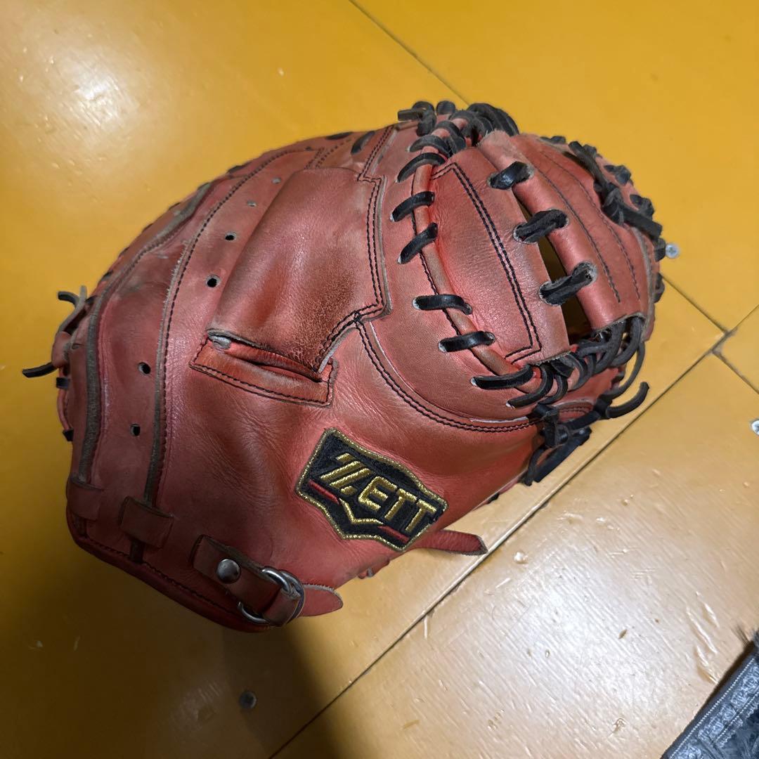 ZETT R.C. PATTERN軟式グローブ 赤