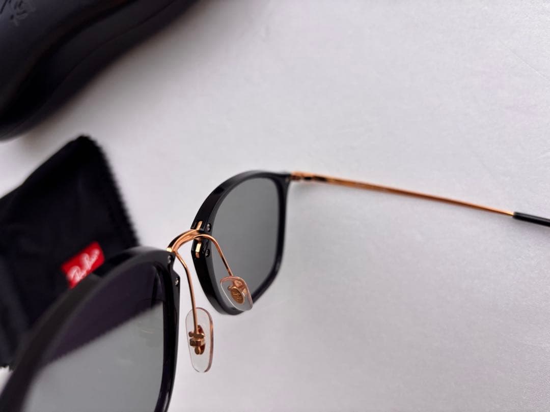 レイバン　Rayban 7164 サングラス　ブルーブラック　テンプルゴールド