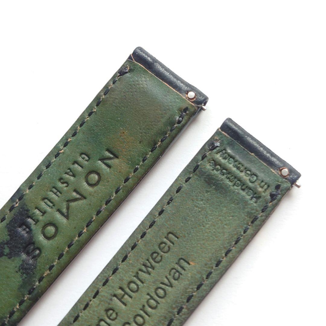 NOMOS純正レザーストラップ ホーウィン社製シェルコードバン 17mm