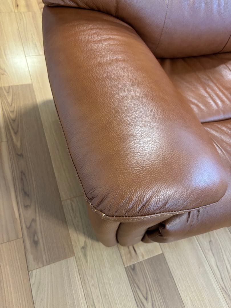 最終値下げ　ヤマダオリジナル電動リクライニングソファ　ライトブラウン　3人掛け