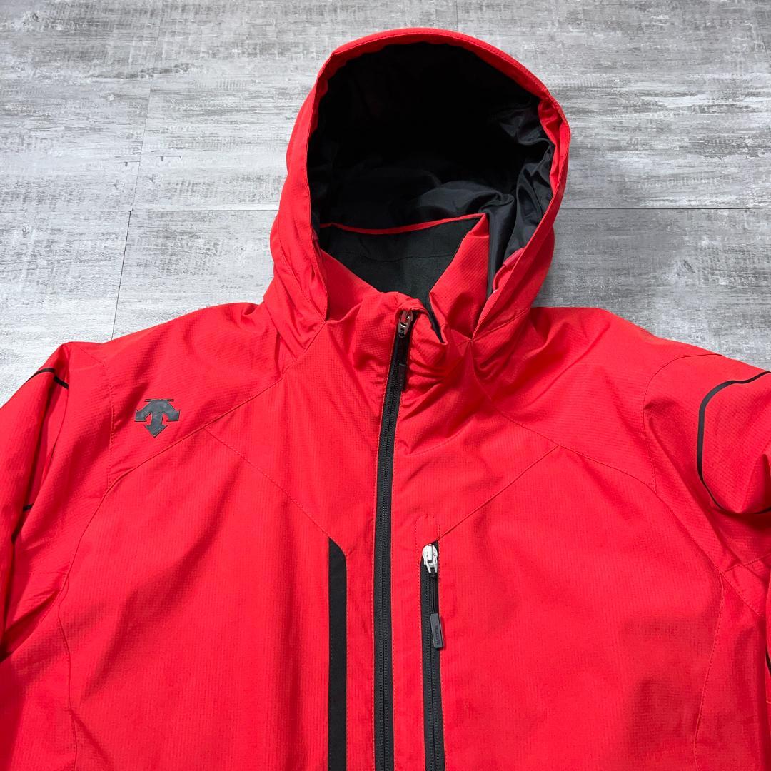 美品 DESCENTE デサント スキーウェア メンズO 近年モデル 赤×黒
