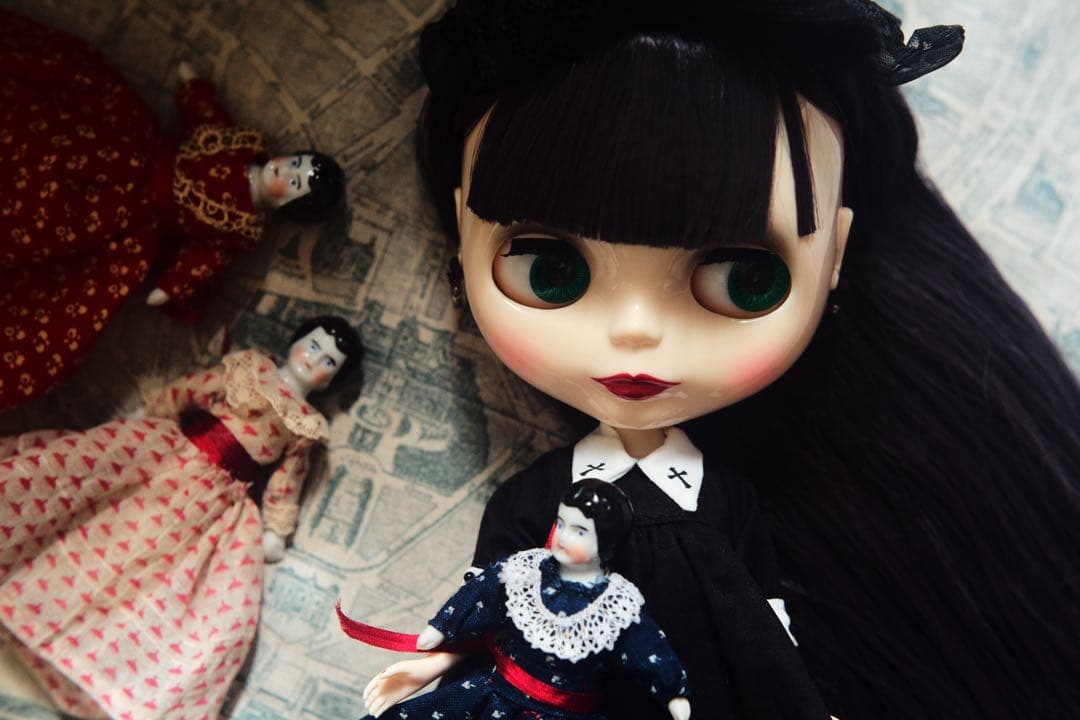 チャイナヘッドドール ミニチュア ドールハウス ブライス ビスクドール