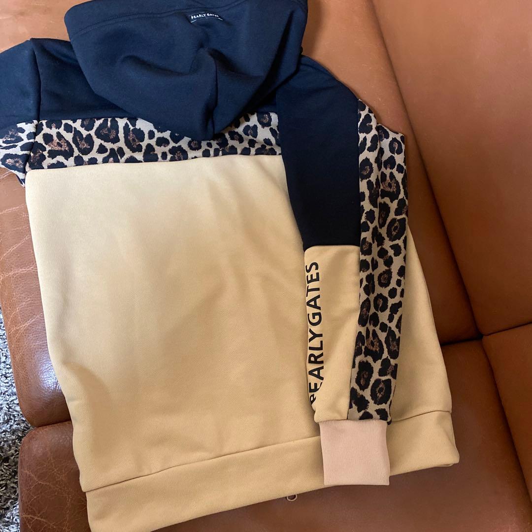 PEARLY GATES レオパード柄 フルジップフーディ サイズ1