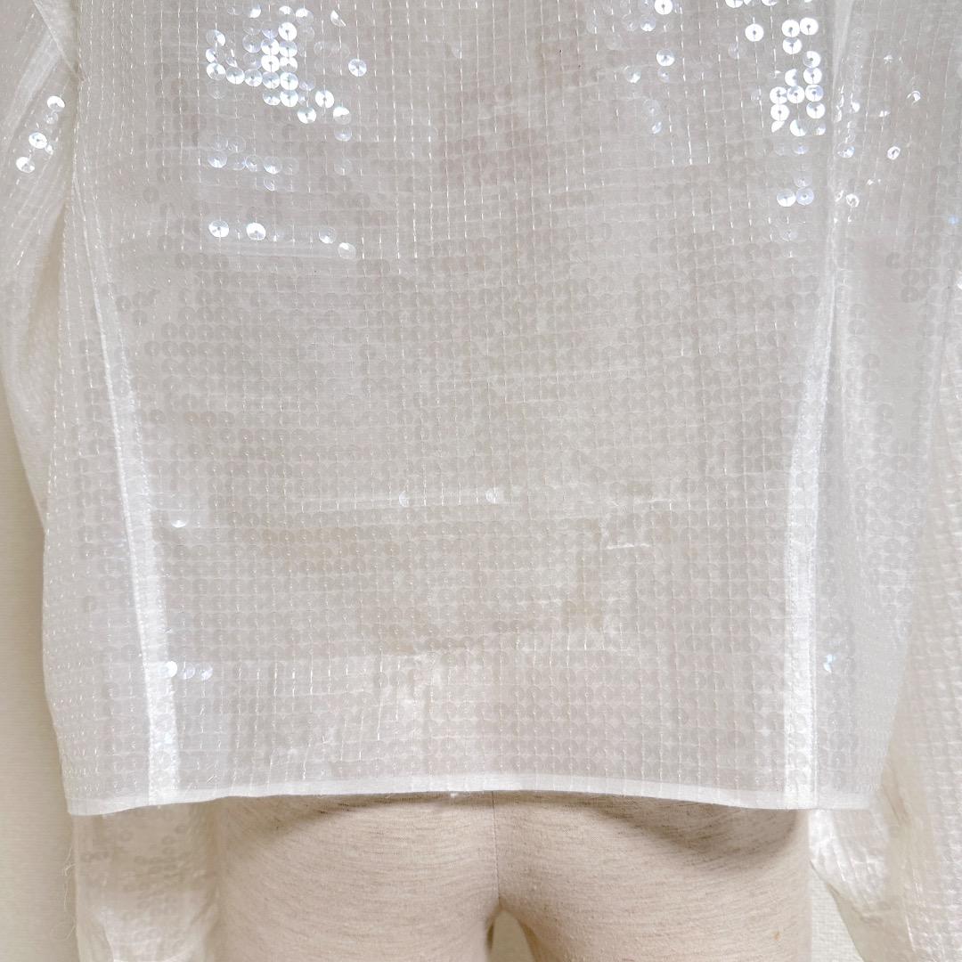 ジュンヤワタナベコムデギャルソン スパンコールジャケット (ホワイト/FREE)