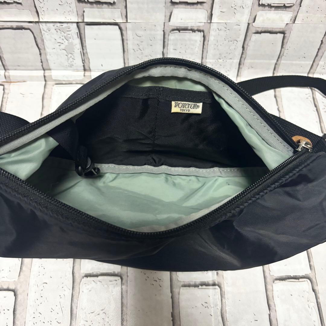 美品 PORTER ポーター REEF リーフ 三日月 ショルダーバッグ