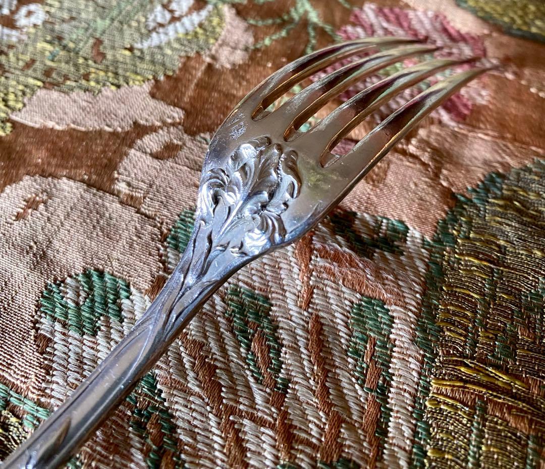 ピュイフォルカ　アイリス　純銀ディナースプーン　フォーク　各2本セット