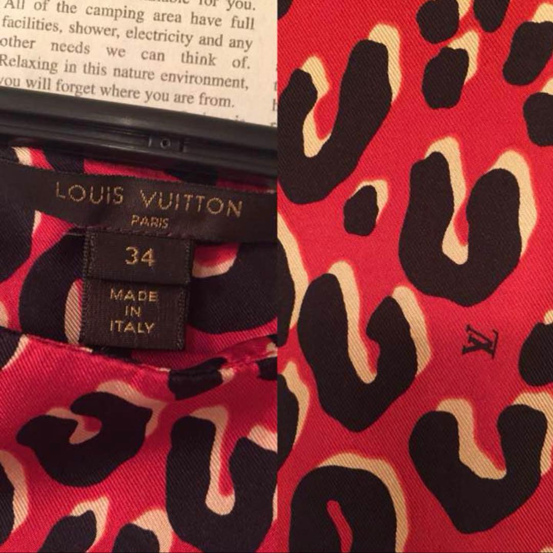 LOUIS VUITTON ヒョウ柄ワンピース 34