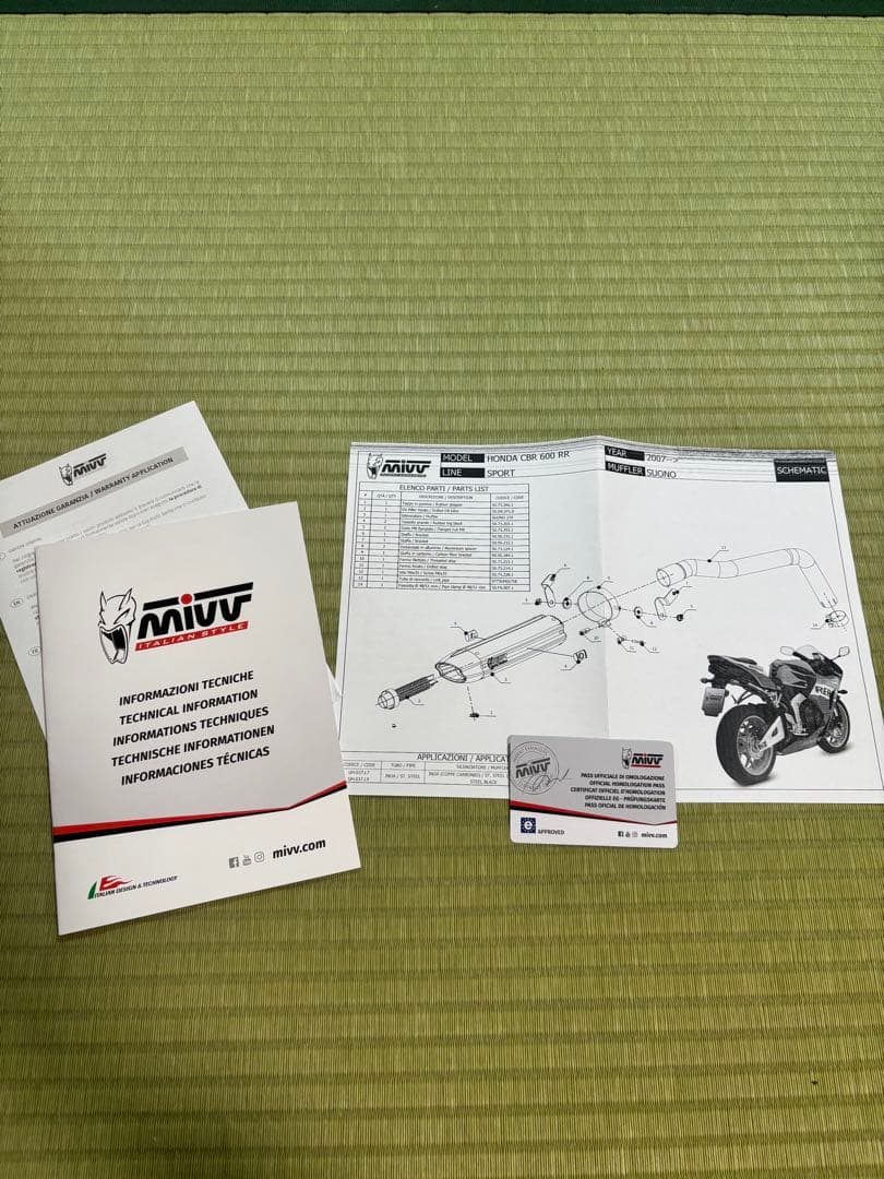 cbr600rr mivv スリップオンマフラー