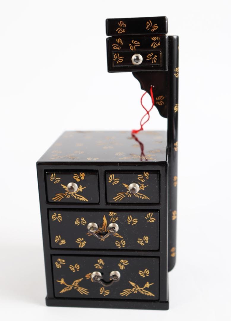 雛道具 京人形 田中彌 蝶鳥蒔絵 鏡台 針箱 京都 田中弥 共箱