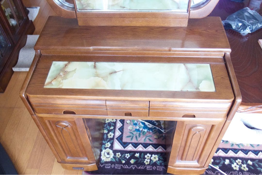 木製 3面鏡 ドレッサー・鏡台