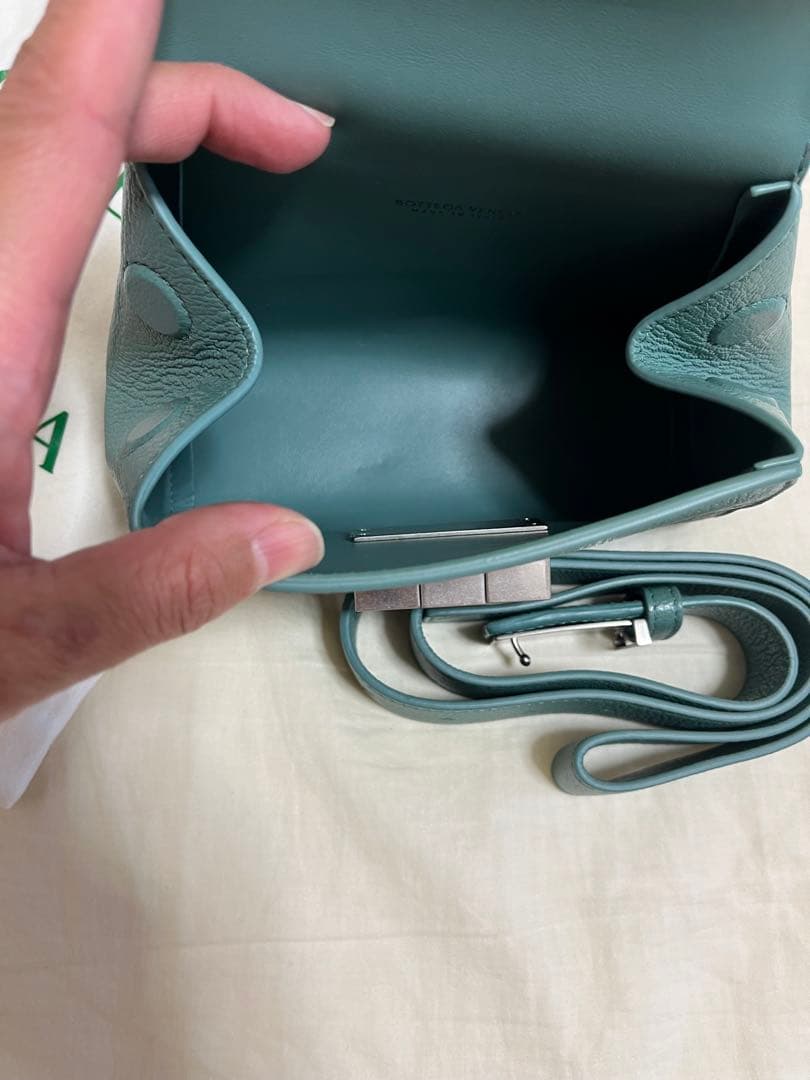 新品　ボッテガ　BOTTEGA VENETA 緑　ショルダー　バッグ　ウエスト