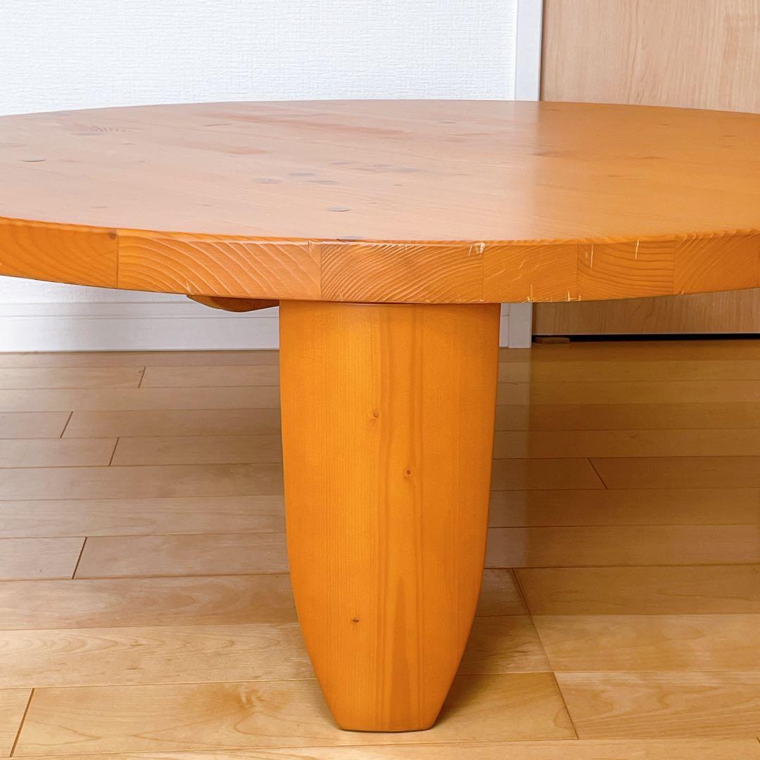 NITORI ニトリ スコッチ100 円卓 テーブル 天然木 折りたたみ