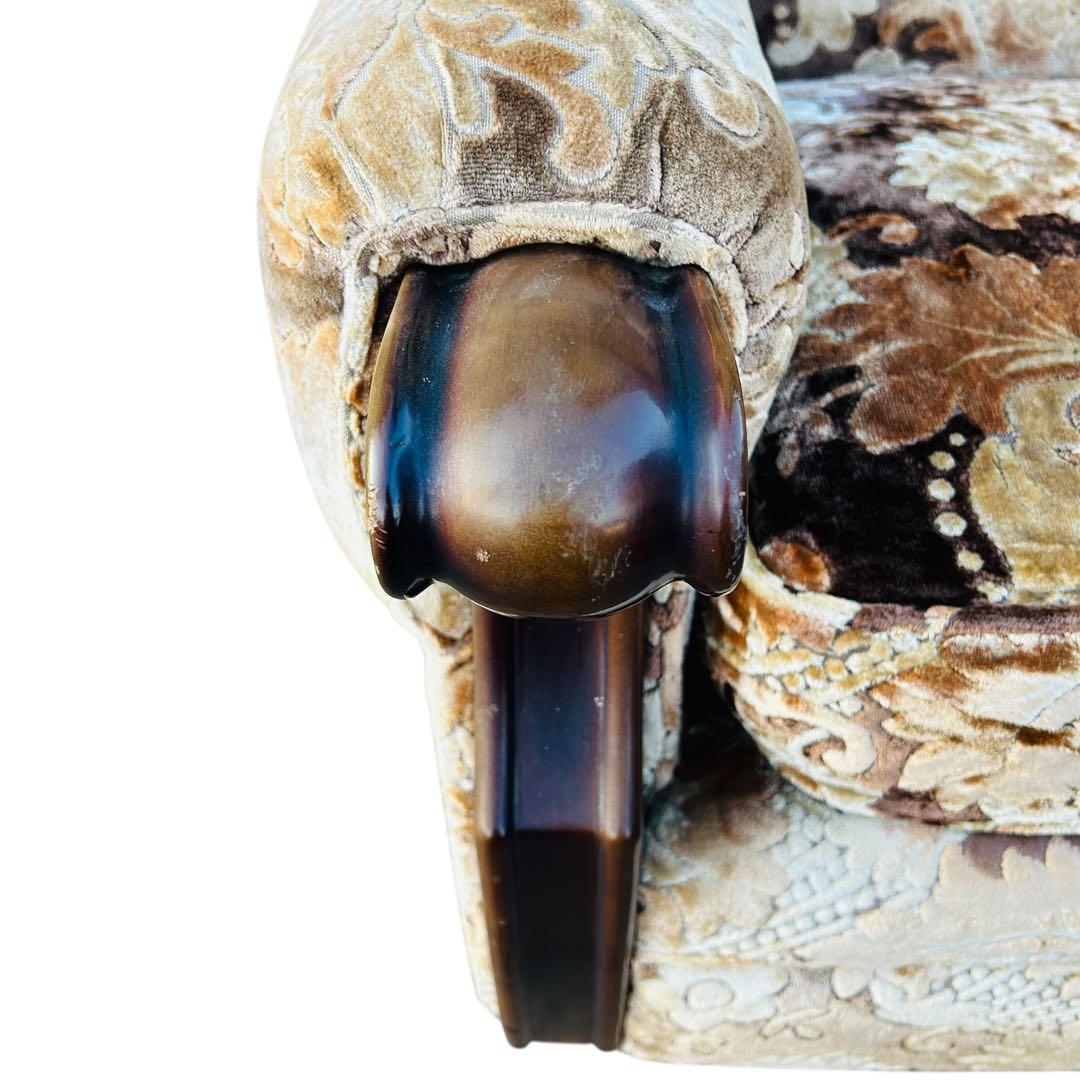 オールドカリモク 1人掛けソファ 金華山　昭和レトロ　ヴィンテージ　②