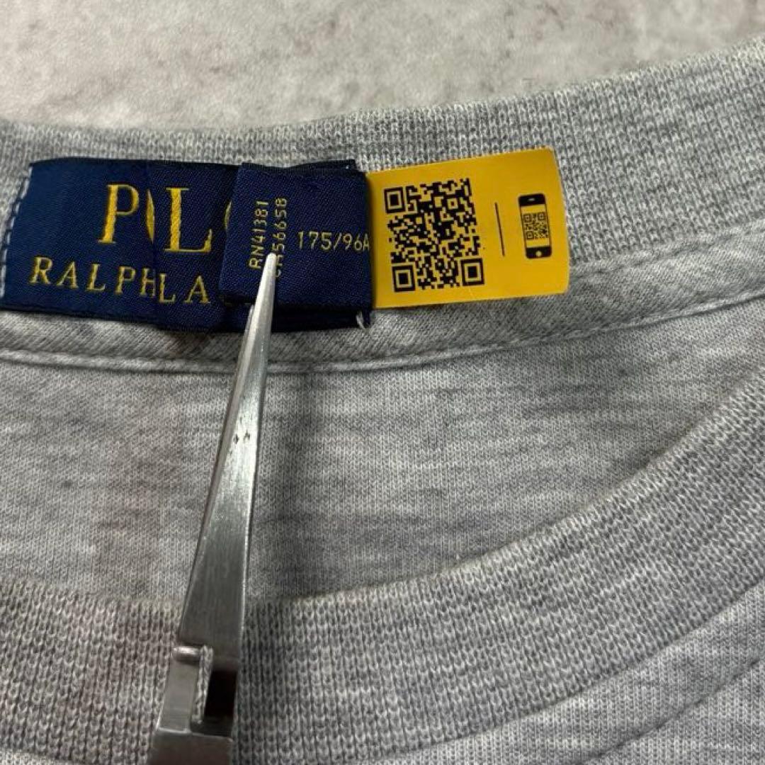 POLO RALPHLAUREN ポニー刺繍 総柄 スウェット トレーナー 現行