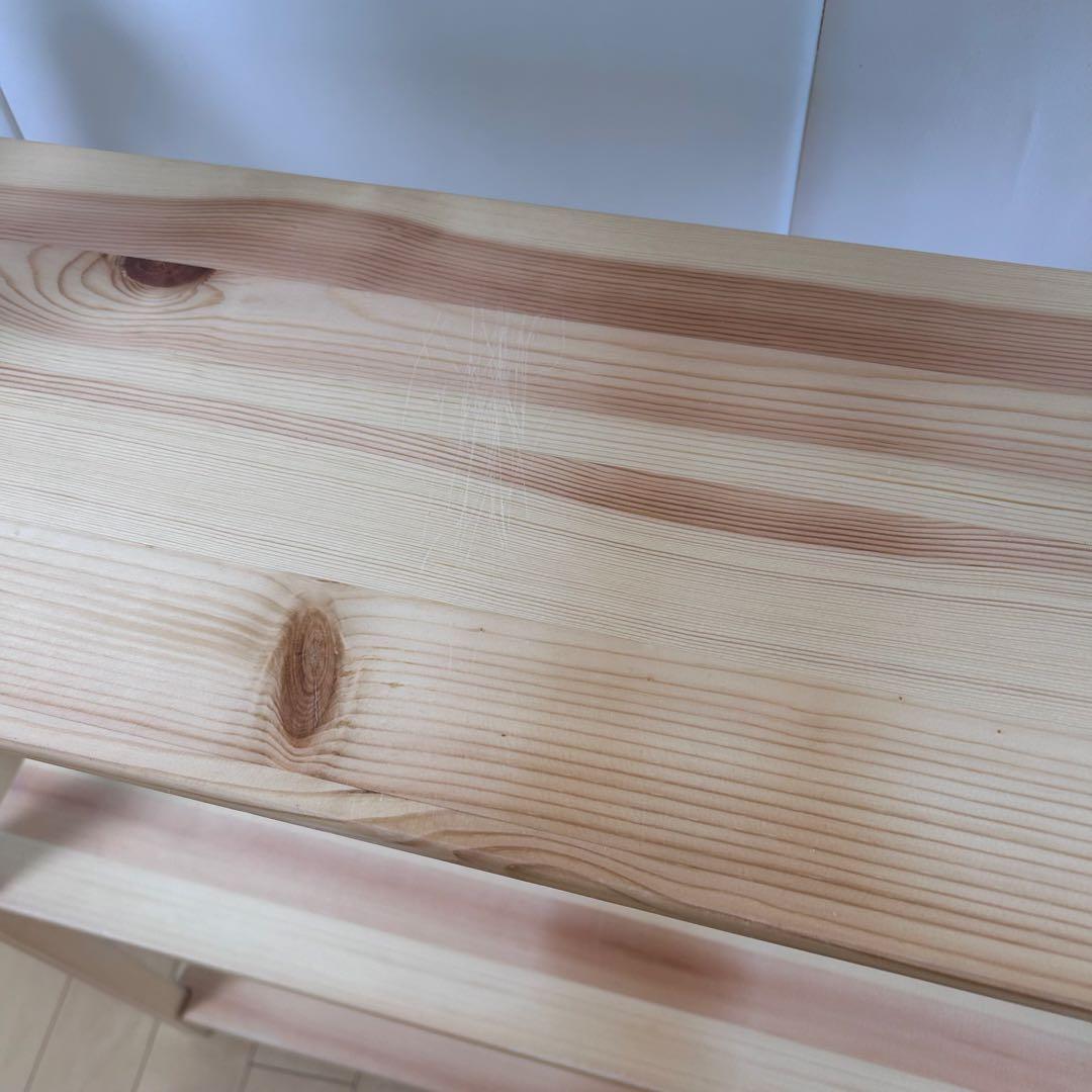 無印良品　パイン材　ユニットシェルフ　幅86 スリムシェルフ　棚　可動棚