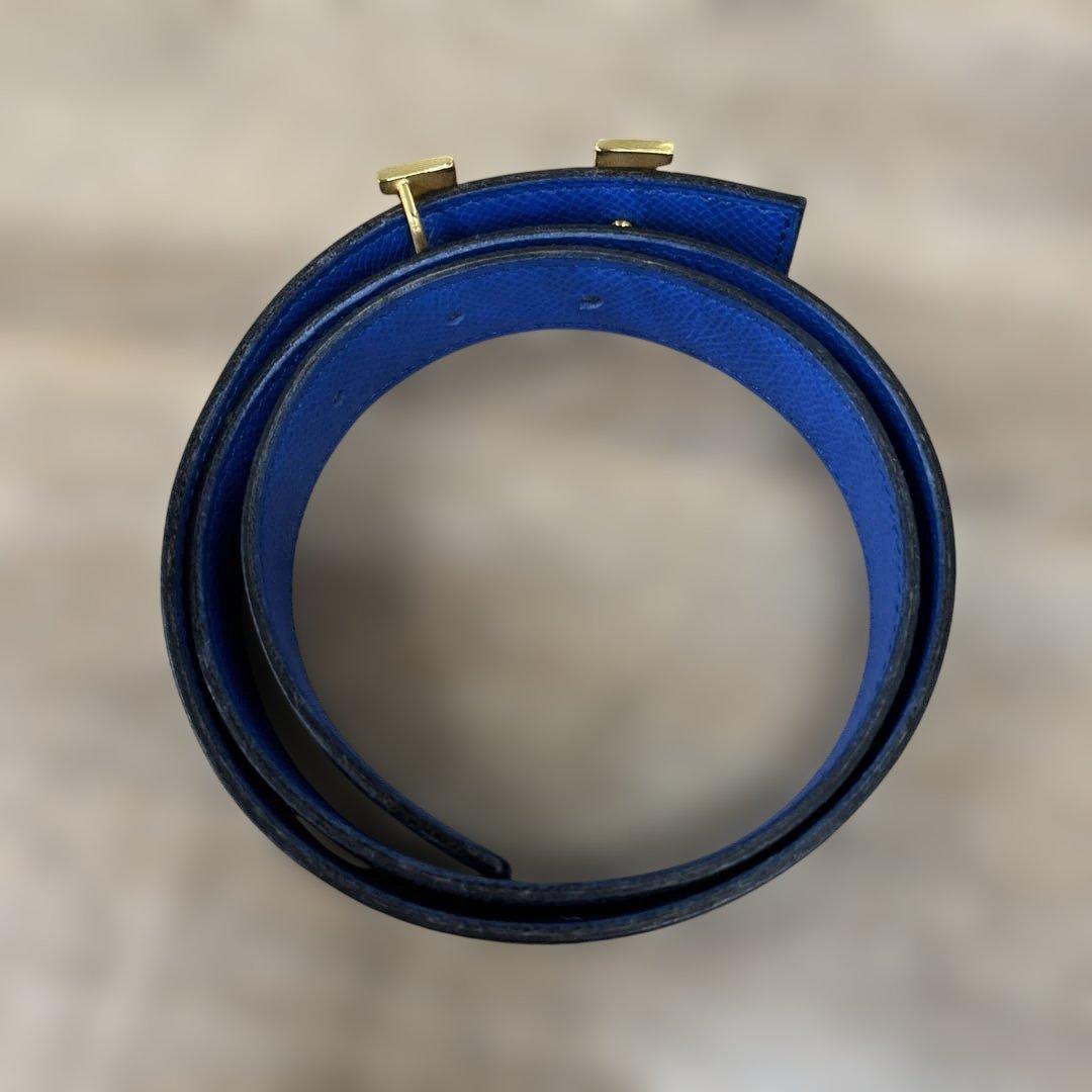 HERMES エルメス　ミニコンスタンスリバーシブルベルト70 ゴールド