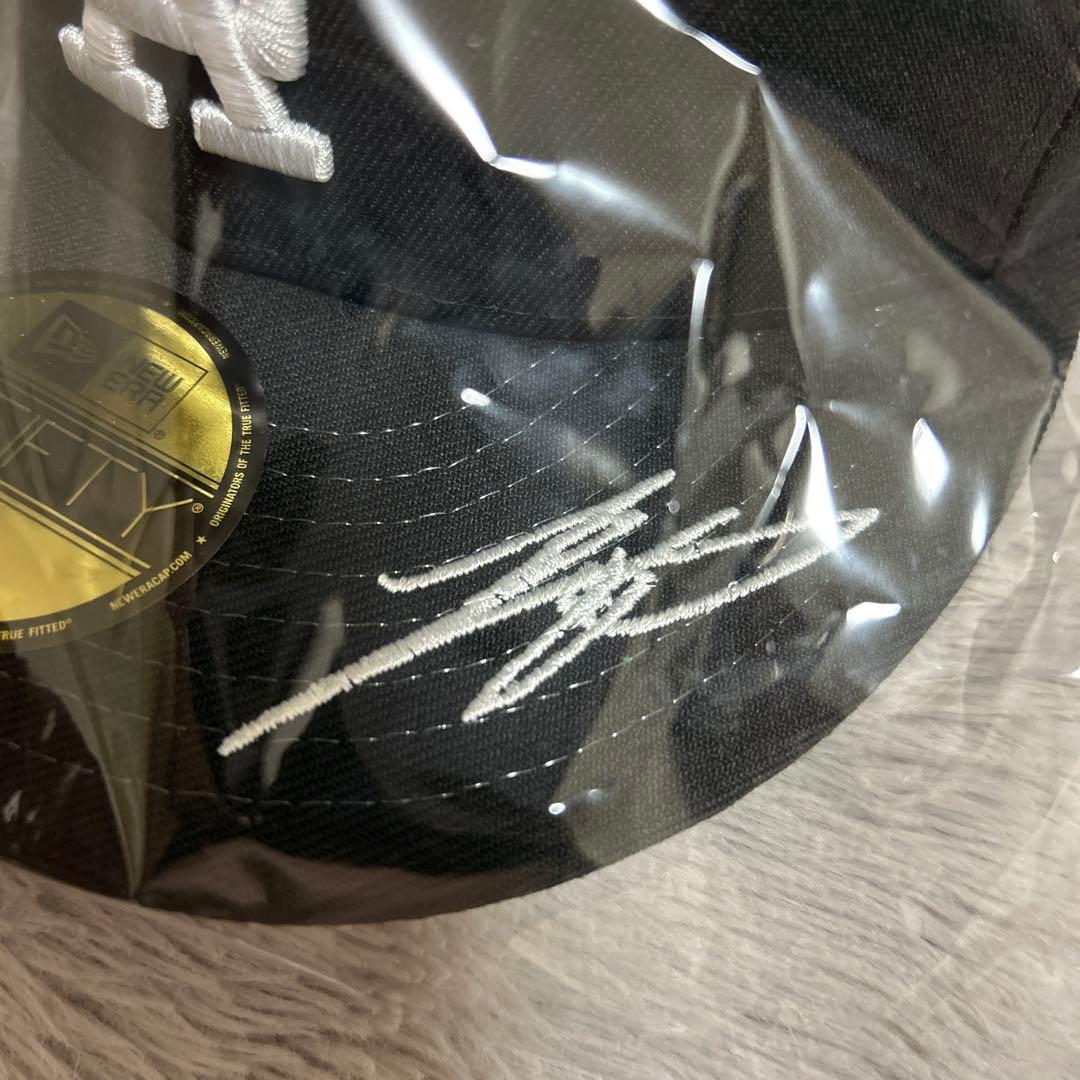 新品未使用 7 5/8 60.6cm刺繍サイン付き 大谷翔平ドジャース キャップ