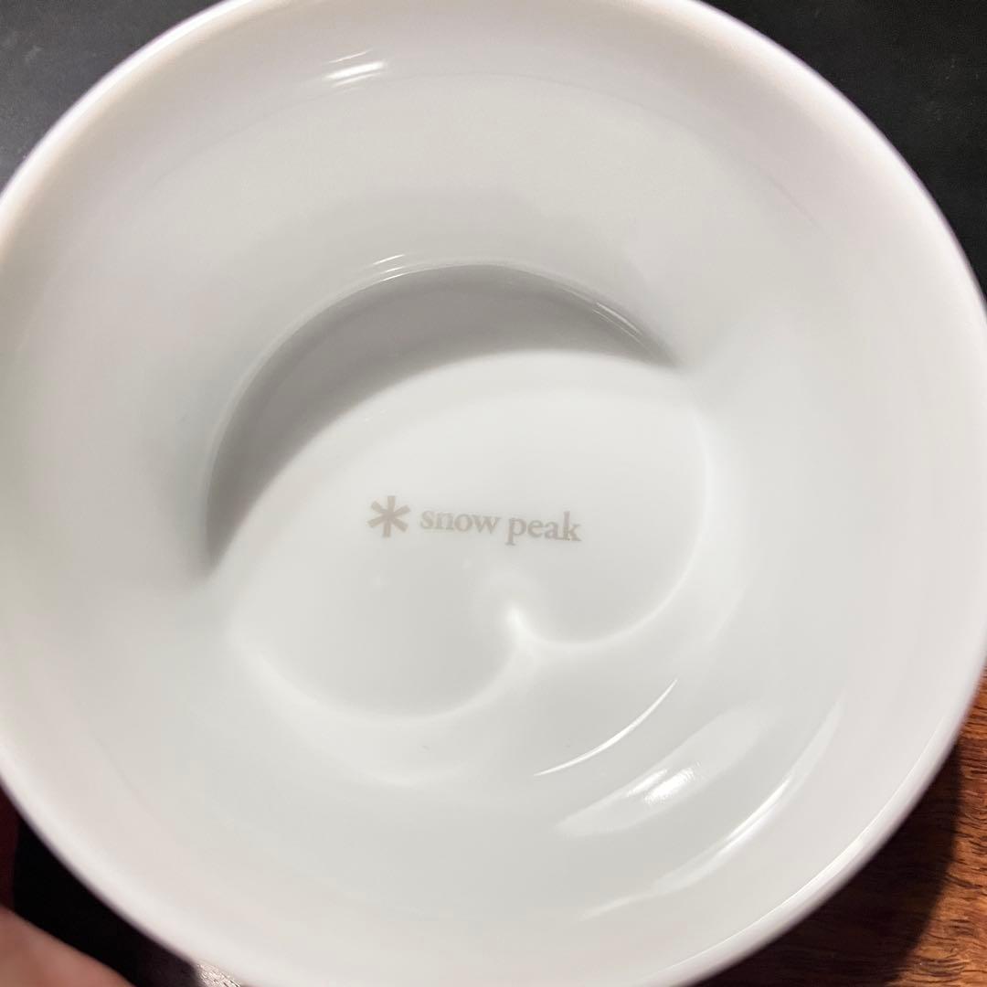 スノーピーク　雪峰祭　磁器カップ　黒&白