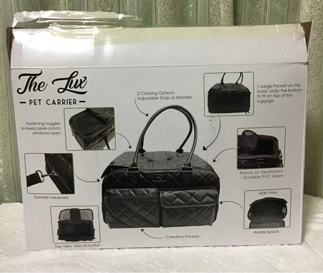 Petique The Lux 高級ペットキャリー 黒